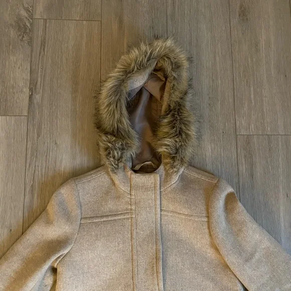 J. Crew Vail Parka Wool Blend Coat in Heather Tan Size 00 - Picture 5 of 16